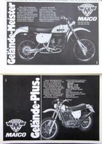 9 vintage advertenties reclames Maico motorfiets 77-81 cross, Verzenden, Gebruikt, Motoren