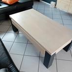Hardhouten salontafel, whitewash. Zo goed als nieuw., Huis en Inrichting, Tafels | Salontafels, Ophalen, 100 tot 150 cm, 50 tot 100 cm
