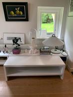 Witte Tafel/Bijzettafel/TV Tafel - 108x34x34cm, Ophalen, Kunststof, 100 tot 150 cm, Zo goed als nieuw