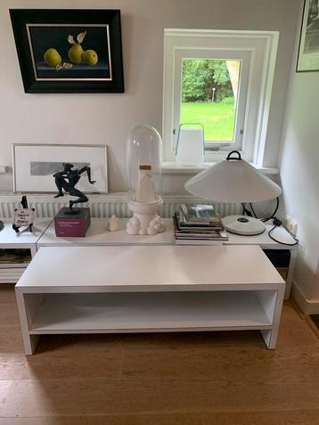 Witte Tafel/Bijzettafel/TV Tafel - 108x34x34cm beschikbaar voor biedingen