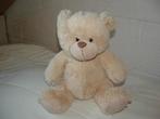 EDDY TOYS BEER PLUCHE LANGHARIG ECRU MET VELOURS CREMKLEURIG, Ophalen of Verzenden, Zo goed als nieuw, Overige typen
