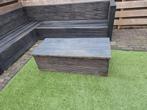 Steigerhouten Buiten Tafel, Gebruikt, Eettafel, Steigerhout, Tuinset