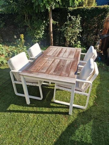 Four Seasons Outdoor Tuinset - Teak & Aluminium beschikbaar voor biedingen