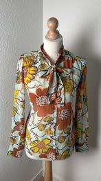 King Louie maat 38 turquoise retro blouse