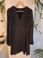 Nikkie zwart jurkje met witte hartjes print - Maat 36, Zwart, Ophalen of Verzenden, Zo goed als nieuw, Nikkie