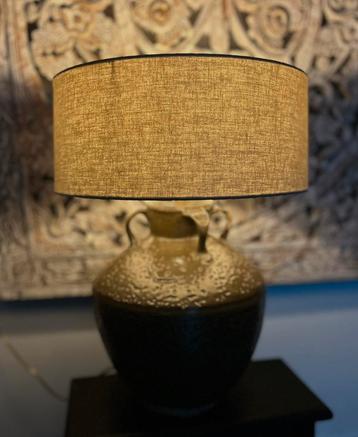 Unieke oude chinese kruik lamp zonder kap oosters imperfect beschikbaar voor biedingen