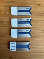 Sony MSAC-M2 memory stick duo naar memory stick adapter 4 st, Gebruikt, Memory stick, Ophalen of Verzenden, Fotocamera
