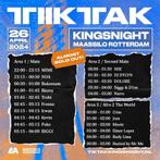 Tik Tak 2 kaartjes Maassilo Rotterdam Kingsnight, Tickets en Kaartjes, Evenementen en Festivals, Twee personen