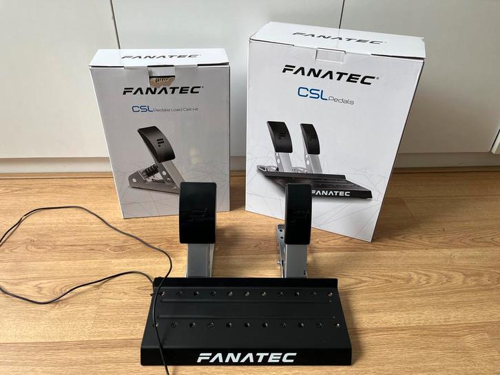 Fanatec CSL Loadcell Pedalen met Koppeling & Rem Mod, Computers en Software, Joysticks, Gebruikt, Ophalen