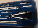 Vintage Tekendoos met Passers en Instrumenten, Antiek en Kunst, Antiek | Kantoor en Zakelijk, Ophalen of Verzenden
