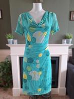 Wax collection turquoise blauwe jurk 38 M gratis verz, Kleding | Dames, Jurken, Maat 38/40 (M), Verzenden, Zo goed als nieuw, Wax