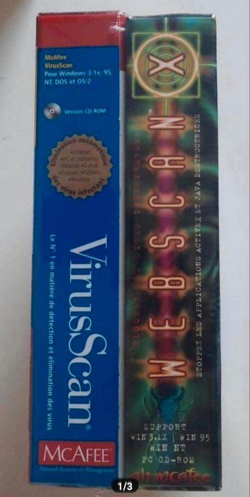 McAfee VirusScan & Webscan CD Rom Franstalig NIEUW! 1997, Computers en Software, Antivirus- en Beveiligingssoftware, Nieuw, Ophalen of Verzenden