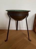 Koperen bowl op metalen standaard, Antiek en Kunst, Antiek | Koper en Brons, Ophalen, Koper