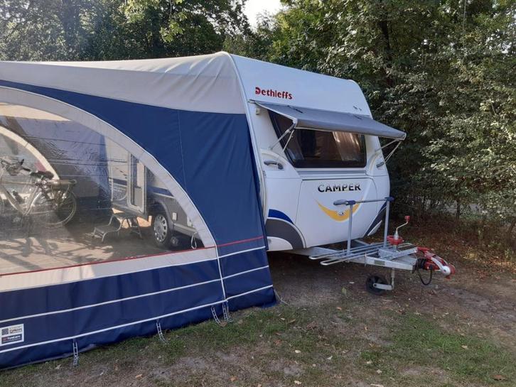 Te koop : Dethleffs Camper 395 HK 2007, Caravans en Kamperen, Caravans, Particulier, tot en met 4, Treinzit, Dethleffs, Omvormbare zithoek