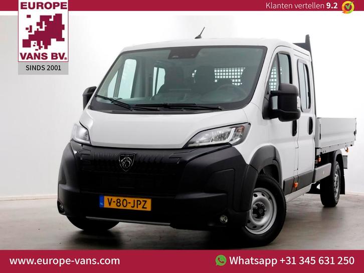 Peugeot Boxer 2.2 BlueHDi 140pk D.C. Open Laadbak Trekhaak 3, Auto's, Bestelauto's, Bedrijf, Te koop, ABS, Achteruitrijcamera