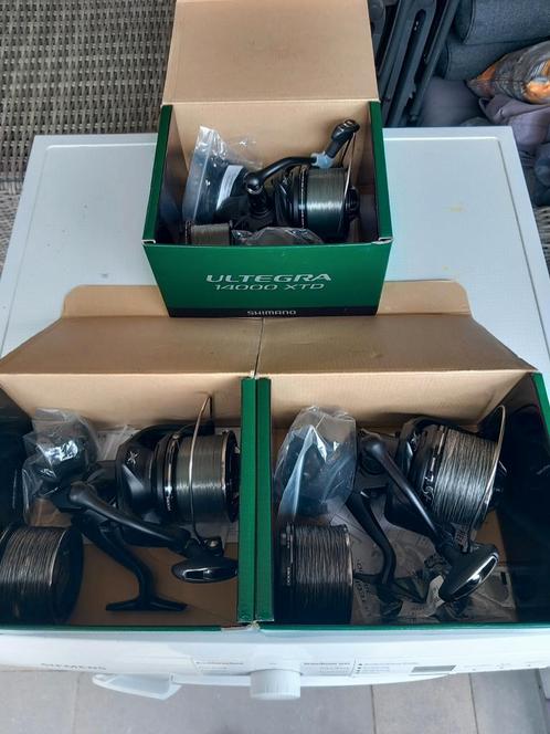 3 Zo goed als Nieuwe Shimano Ultegra 14000XTD Molens., Watersport en Boten, Hengelsport | Karpervissen, Zo goed als nieuw, Molen