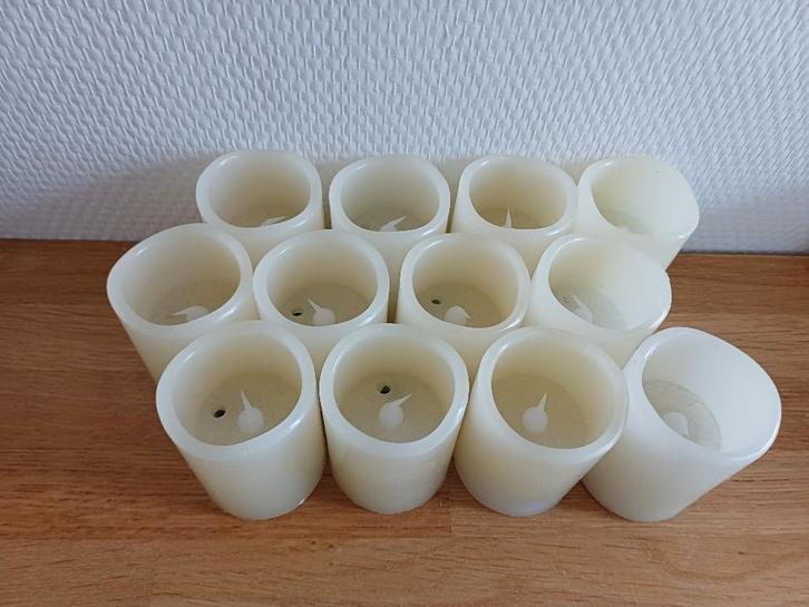 14x LED waskaars, elektrisch, in zeer nette staat! 14=€7,-!, Huis en Inrichting, Woonaccessoires | Kandelaars en Kaarsen, Gebruikt
