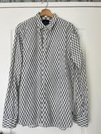 Scotch & Soda wit / zwart overhemd maat XL, Wit, Nieuw, Ophalen of Verzenden, Halswijdte 43/44 (XL)