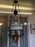 Antieke hangende olielamp, Antiek en Kunst, Antiek | Lampen, Ophalen