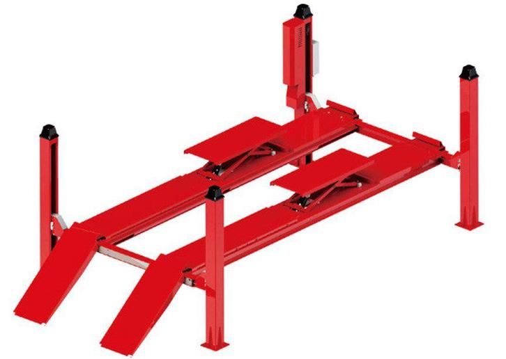 4-koloms hydraulische hefbrug 5,5 ton met uitlijnfunctie, Auto diversen, Autogereedschap, Nieuw, Ophalen of Verzenden