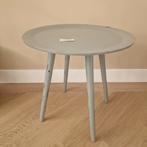 Bijzettafel Long Island Living Grijs Retro 50% korting, Minder dan 55 cm, Rond, Nieuw, Retro