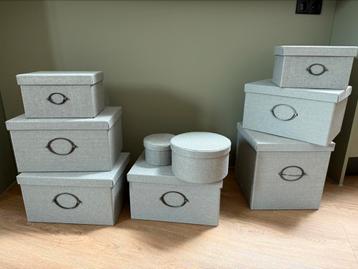 Opbergdozen Ikea KVARNIK 9 stuks twv 70,- beschikbaar voor biedingen