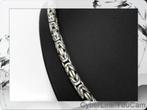 15921 Koningsketting Stoere Elegantie in Sterling Zilver, Sieraden, Tassen en Uiterlijk, Kettingen, Ophalen of Verzenden, Zo goed als nieuw