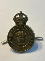 Army Catering Corps King’s Crown cap badge 1941–1953, Verzamelen, Verzenden, Landmacht, Engeland, Embleem of Badge