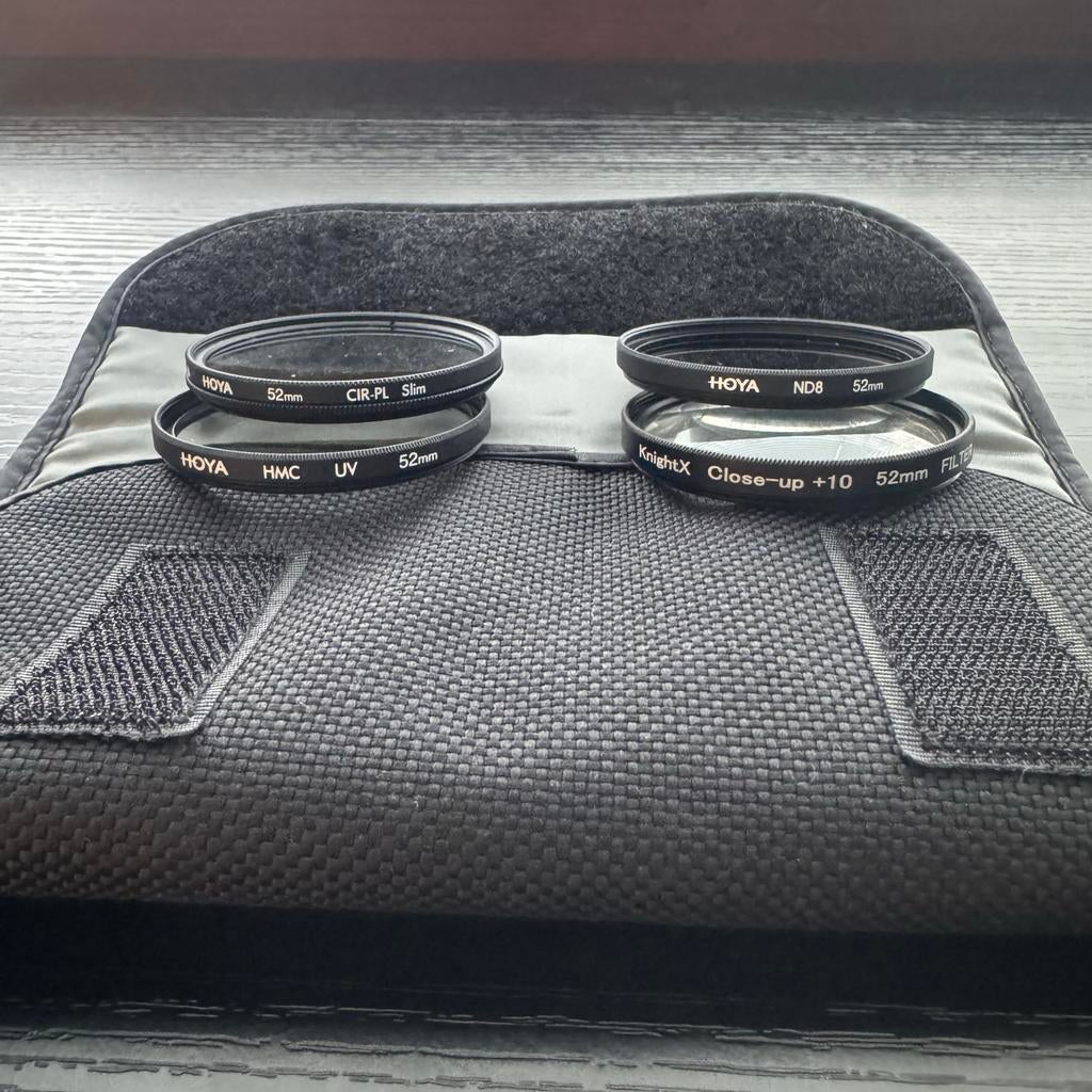 Hoya 52mm Filter Kit II (4 filters) + Gift Ring adapter, Overige merken, Minder dan 50 mm, Overige typen, Ophalen of Verzenden