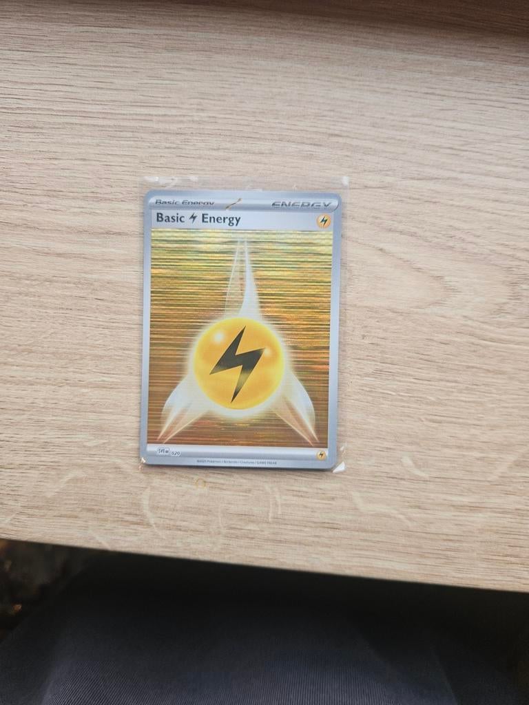 Pokemon Basic Energy holo kaart, Ophalen, Zo goed als nieuw, Losse kaart, Foil