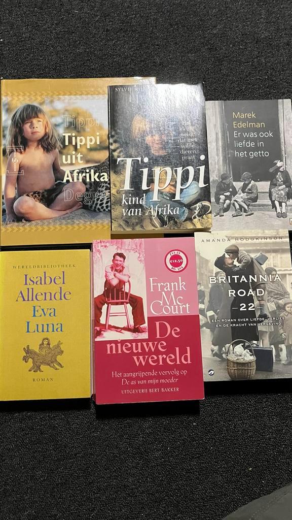 Boekenpakket: Tippi, Allende, McCourt, Edelman, Hodgkinson, Boeken, Romans, Gelezen, Nederland, Ophalen of Verzenden