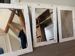 3 brocante spiegels 45/60, Antiek en Kunst, Ophalen, Minder dan 50 cm, Minder dan 100 cm