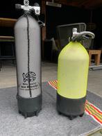 Duikflessen 12L - Enkele & Dubbele Kraan perslucht cilinders, Watersport en Boten, Duiken, Ophalen of Verzenden, Gebruikt, Duikfles