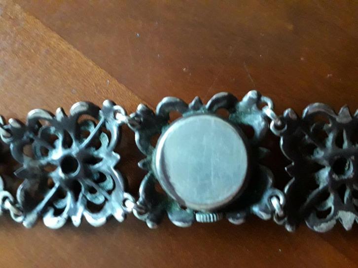 Zuiver zilver horloge gemerkt 835, Sieraden, Tassen en Uiterlijk, Horloges | Dames, Zo goed als nieuw, Overige merken, Zilver