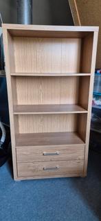Degelijke boekenkast met lades bruin, Huis en Inrichting, Kasten | Boekenkasten, Ophalen, Gebruikt, 50 tot 100 cm, Met lade(s)