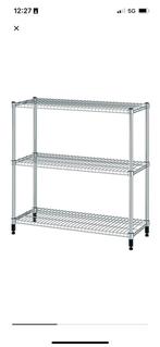 Omar Ikea metalen stellingkast 92x36x94, Huis en Inrichting, Kasten | Stellingkasten, Ophalen, Zo goed als nieuw