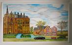 Groot schilderij Basiliek en Proosdij Meerssen, Antiek en Kunst, Ophalen