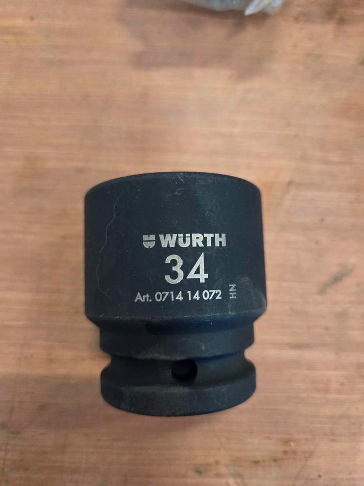 Wurth krachtdop 34mm - 3/4" aansluiting, Auto-onderdelen, Overige Auto-onderdelen, Universele onderdelen, Nieuw, Ophalen of Verzenden