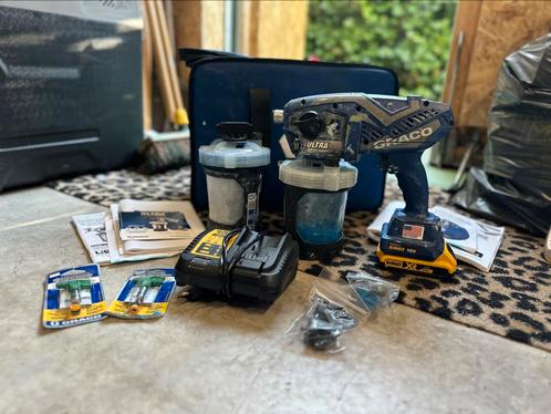 Graco Ultra Airles Handheld snoerloze Verfspuit Dewalt, Doe-het-zelf en Verbouw, Schildersmaterialen, Zo goed als nieuw, Verfspuit of Verfpomp