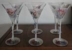 Vintage martini cocktail glazen met matte finish, Antiek en Kunst, Ophalen of Verzenden