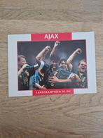 Ajax spelerskaart Rijkaard Litmanen, Verzamelen, Sportartikelen en Voetbal, Spelerskaart, Ophalen of Verzenden, Zo goed als nieuw