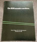 Peugeot 505, introductie-folder, uitvouw, Ophalen of Verzenden, Zo goed als nieuw, Peugeot