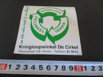 sticker almelo kringloopwinkel de cirkel beschikbaar voor biedingen