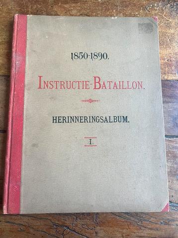 KNIL herinneringsalbum Instructie-bataljon kampen 1850 -1890 beschikbaar voor biedingen