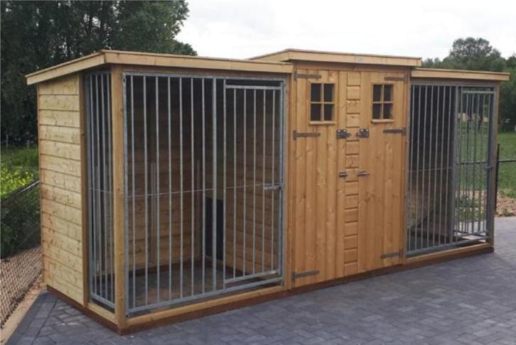 🐕maatwerk HONDENHOK - van hout - sterk - degelijk 🐕‍🦺, Dieren en Toebehoren, Hondenhokken, Nieuw, Hondenhok, 100 cm of meer