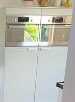 Twee inbouw combi magnetron ovens van Whirlpool, Ophalen, Gebruikt, 50 tot 100 cm, Minder dan 100 cm