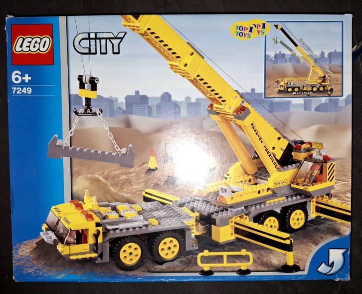Lego City 7249 Mobiele Kraan, Kinderen en Baby's, Speelgoed | Duplo en Lego, Zo goed als nieuw, Lego, Complete set, Ophalen of Verzenden
