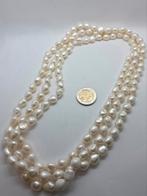 Lange parelketting - 2 meter zoetwaterparels, Sieraden, Tassen en Uiterlijk, Kettingen, Wit, Ophalen of Verzenden, Zo goed als nieuw