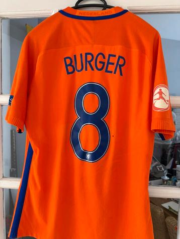 Matchworn Oranje Voetbalshirt Wouter Burger (oud-Feyenoord) beschikbaar voor biedingen