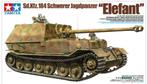 TAMIYA 1/35 ELEFANT, Hobby en Vrije tijd, Modelbouw | Auto's en Voertuigen, Tank, 1:32 tot 1:50, Nieuw, Ophalen of Verzenden